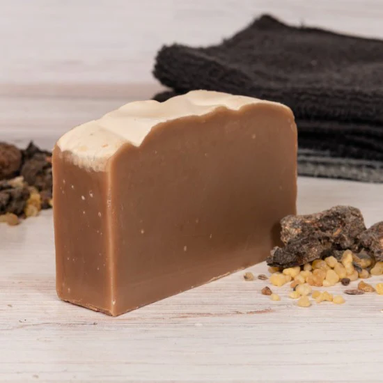 Frankincense & Myrrh Naked Goat Milk Soap
