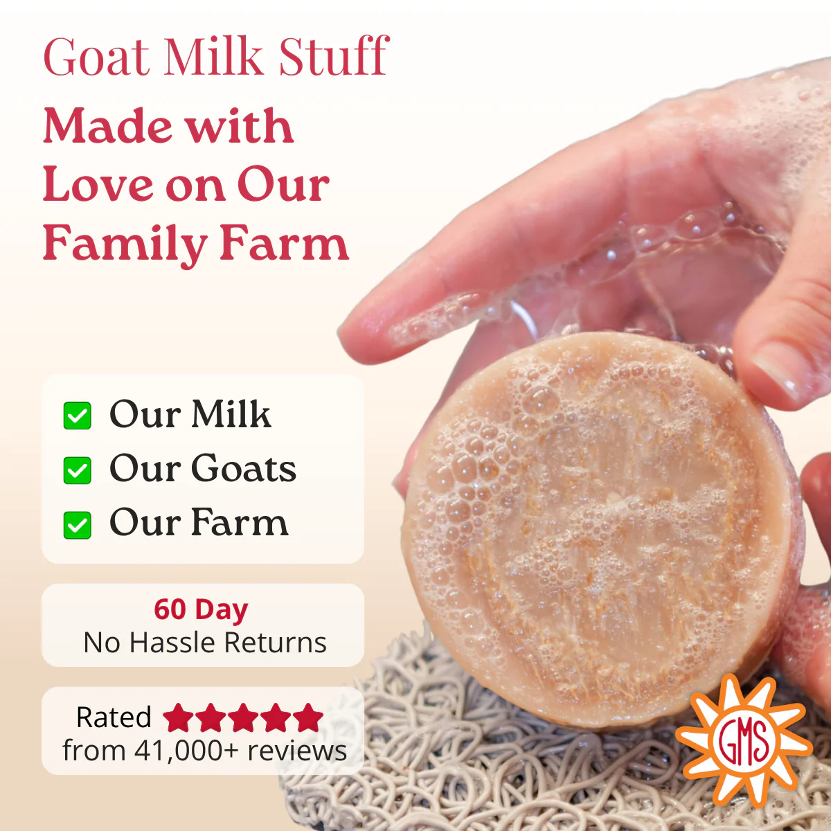 Luffa Peppermint Goat Milk Soap - Image 8