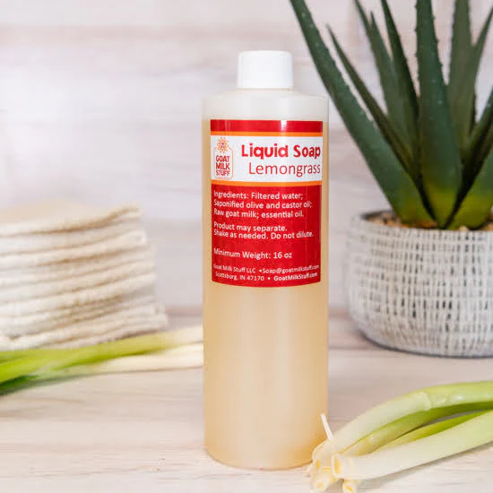Lemongrass Refill Liquid Goat Milk Soap