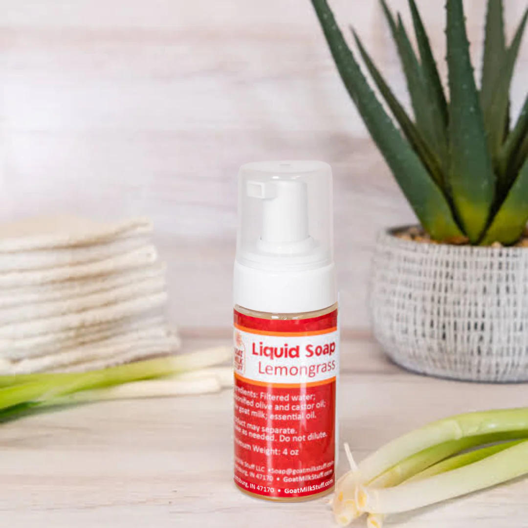 Lemongrass Foamer Bottle Liquid Goat Milk Soap