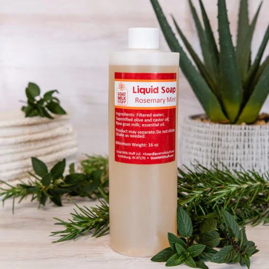 Rosemary Mint Refill Liquid Goat Milk Soap
